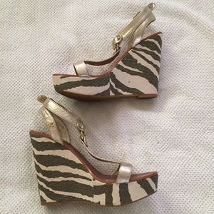 Ralph Lauren- Zebra Printed Wedge